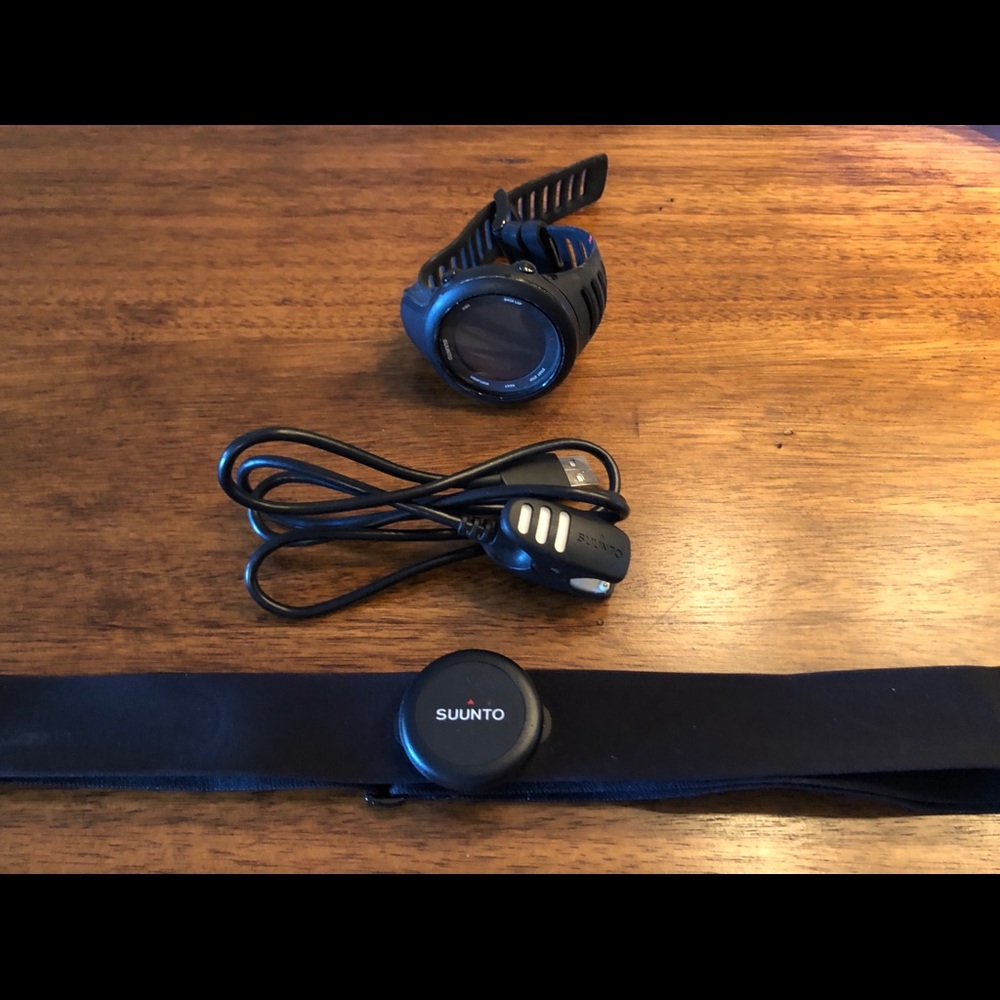 Suunto watch and heart rate monitor